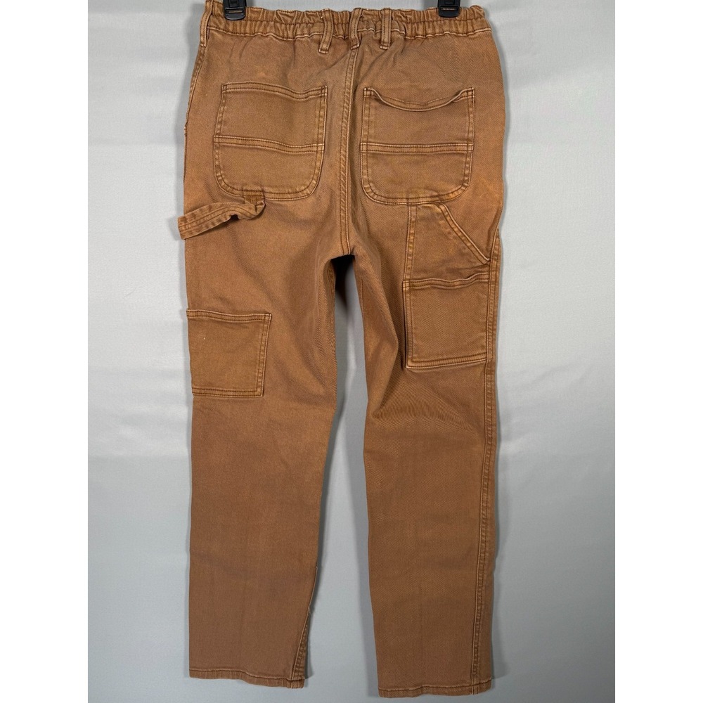 Women's Carpenter Mom Pants Brown Y2K Distressed‎ Stretch Ardene S/P 26x27" - Picture 8 of 10